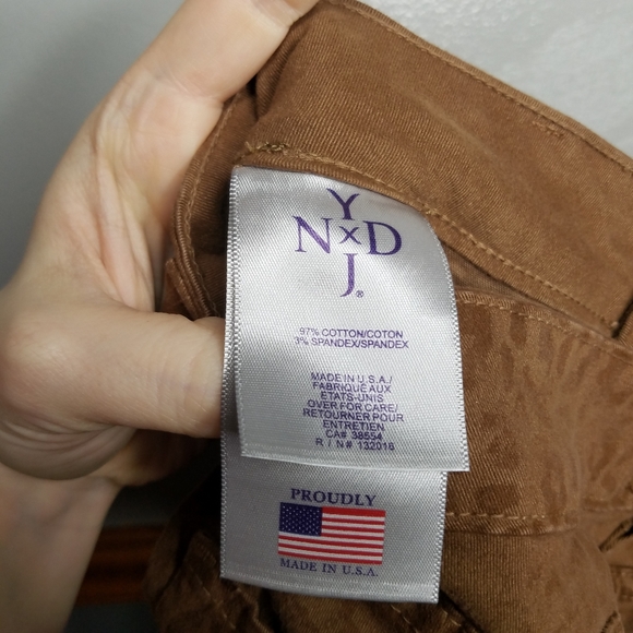 NYDJ Sheri Cheetah Skinny Nutmeg Womens Size 6 - Picture 3 of 7